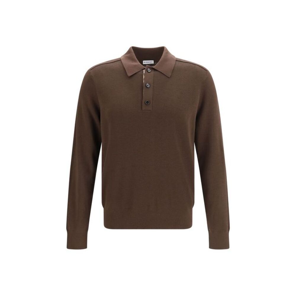 Burberry Brown Wool Oves Aries Men's Shirt